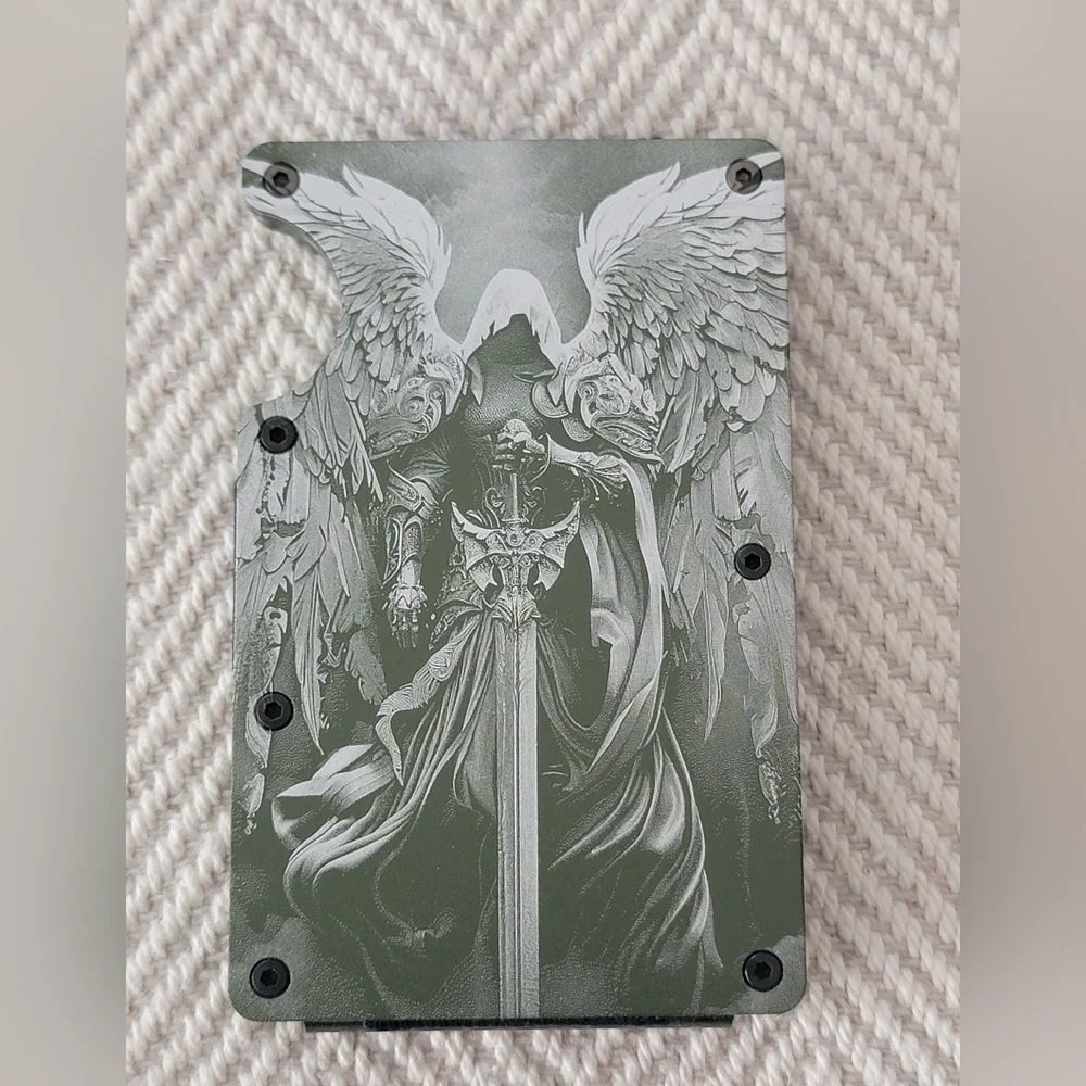 Minimalist Card Wallet Anodized Aluminum RFID Block Guardian Archangel Wallet!